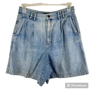 Lizwear 90s Vintage Medium Blue Mom Retro High Rise Jean Denim Shorts 14